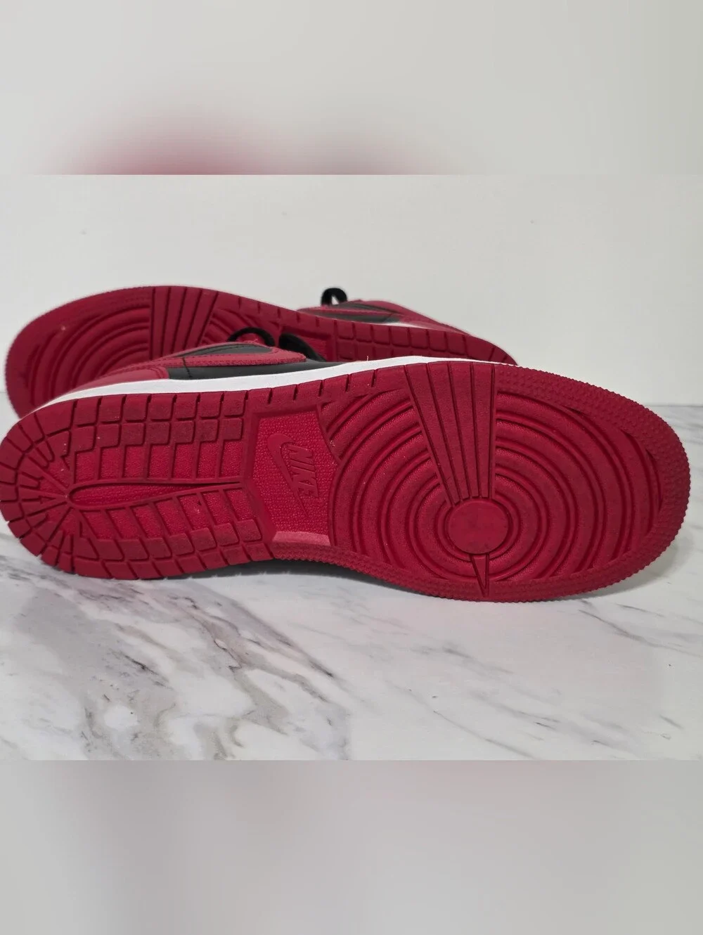 Jordan Black and Red Low-Top Sneakers